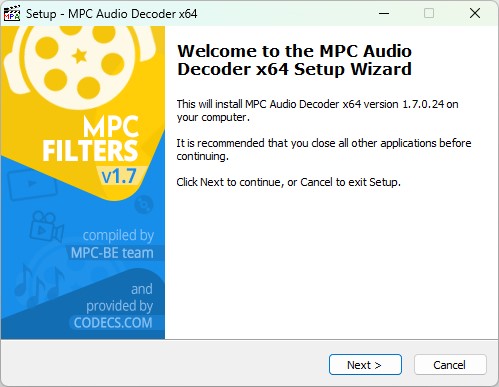 MPC Audio Decoder 1.7.0.24 screenshot